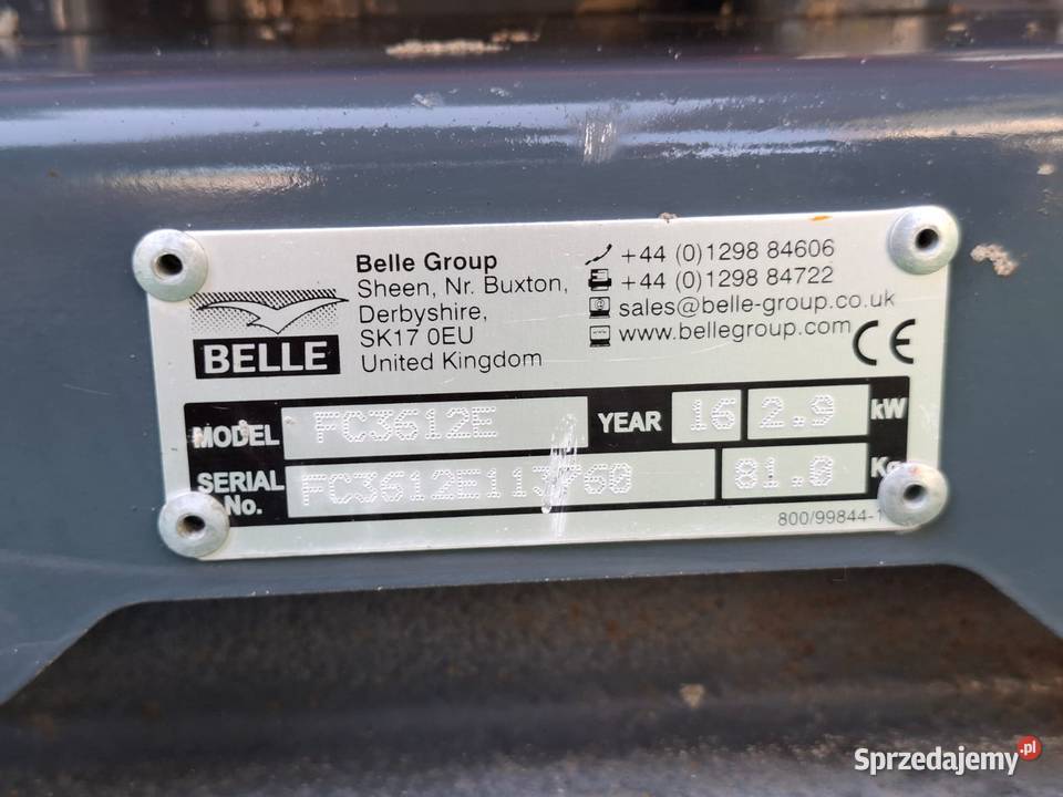 Zagęszczarka Belle 81 Honda 125 2016r Wysyłka Radom