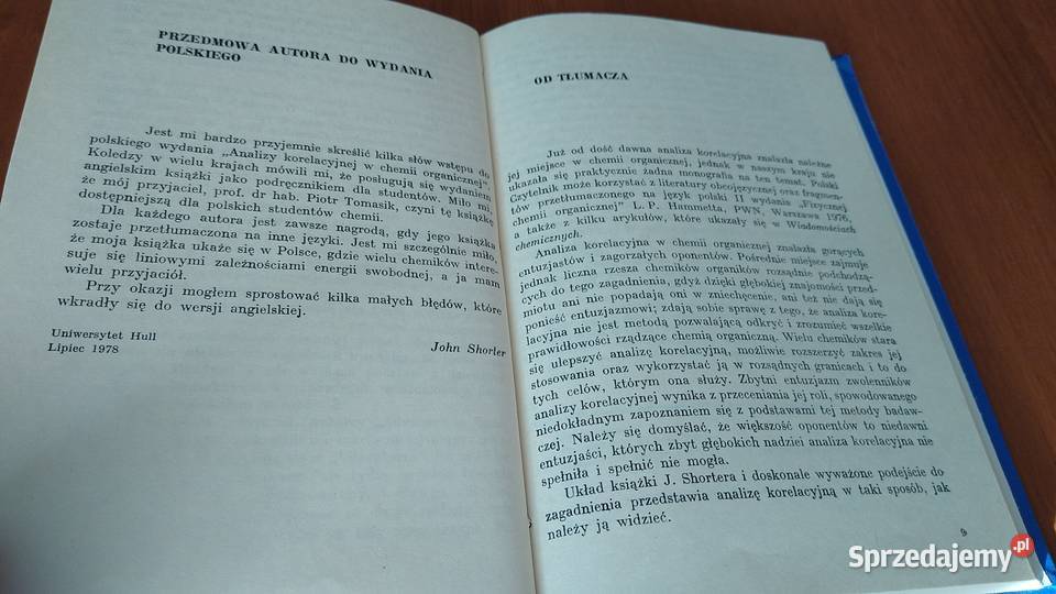 Analiza korelacyjna w chemii organicznej wstęp Gdańsk