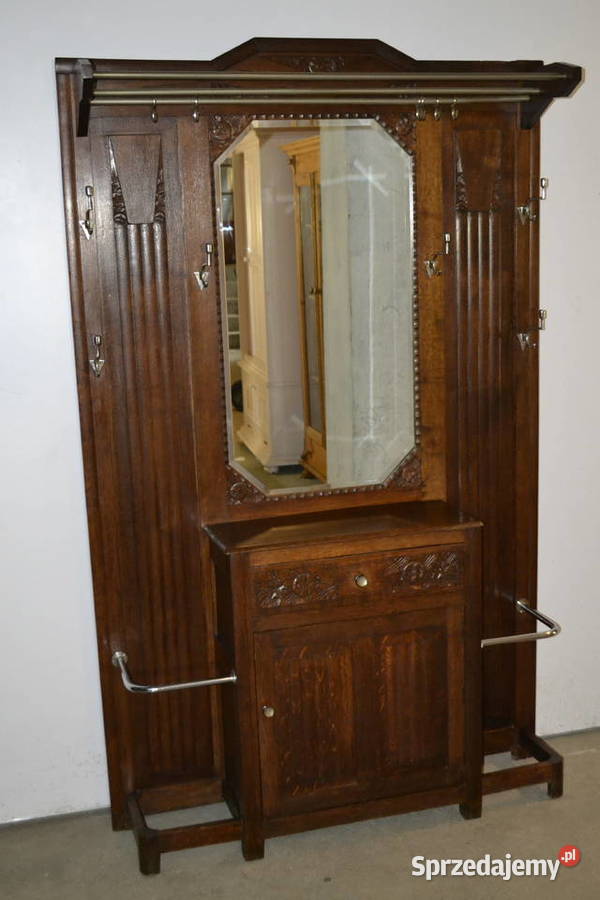 wieszak garderoba artdeco 1920 dąb
