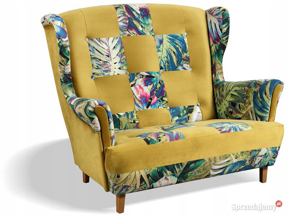 Fotel Patchwork Uszak Wypoczynkowy Dwuosobowy Meble Kazimierz Biskupi
