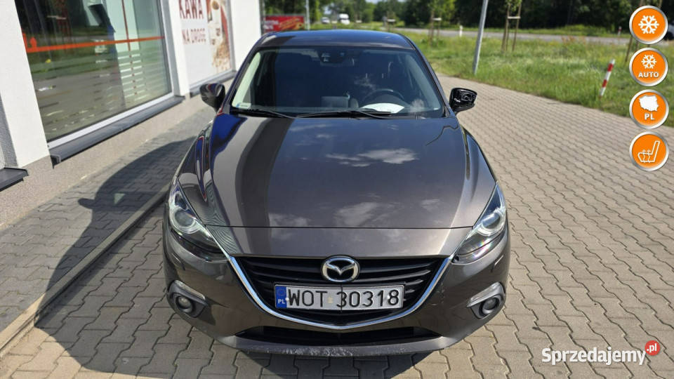 Mazda 3 1 rej 2015 Salon Jeżdżąca Uszkodzony bok mazowieckie