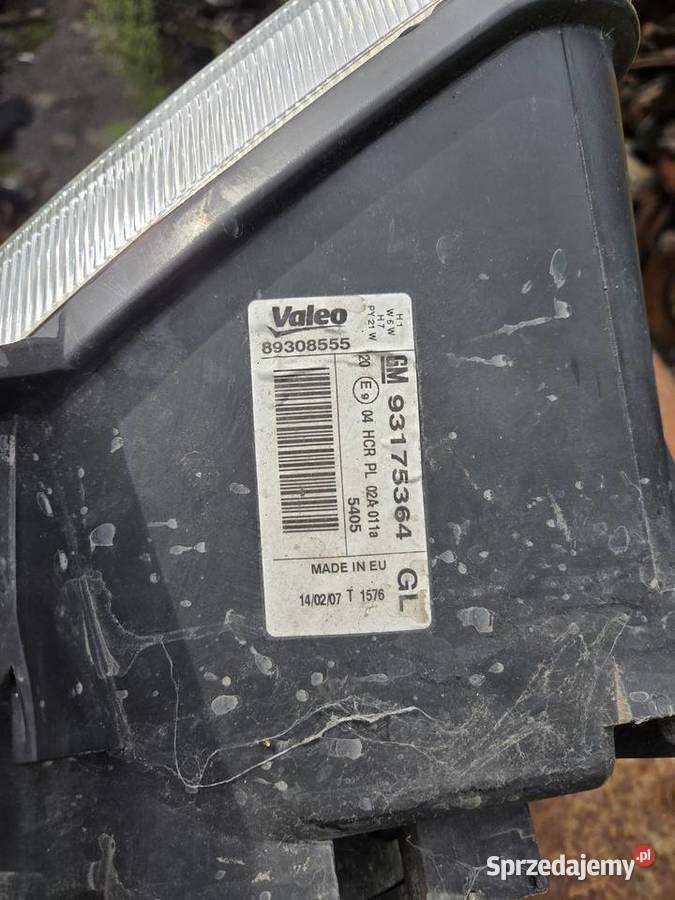 Lewa lampa Opel Meriva osobowe Łagów
