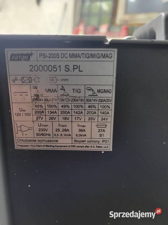 Sparawka Paton 220 standard Mało używana Pozostałe