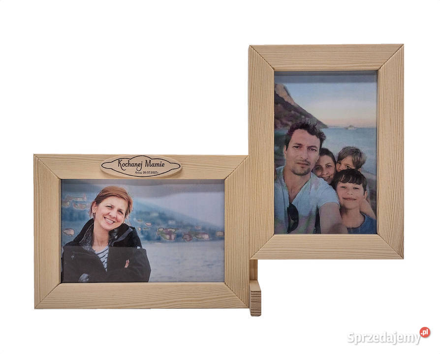 NAPIS DEDYKACJA Ramka Na Zdjęcia 10x15 DREWNO Lublin