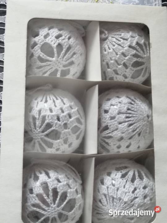 Zestaw 6 sztuk bombek na choinkę 8 średnicy Katowice