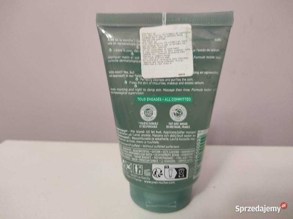 Yves Rocher żel do twarzy nowy Pure Menthe mazowieckie Płock