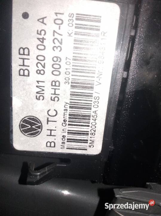 Panel sterowania AC 5M1 obudowa VW Golf Plus Cewice