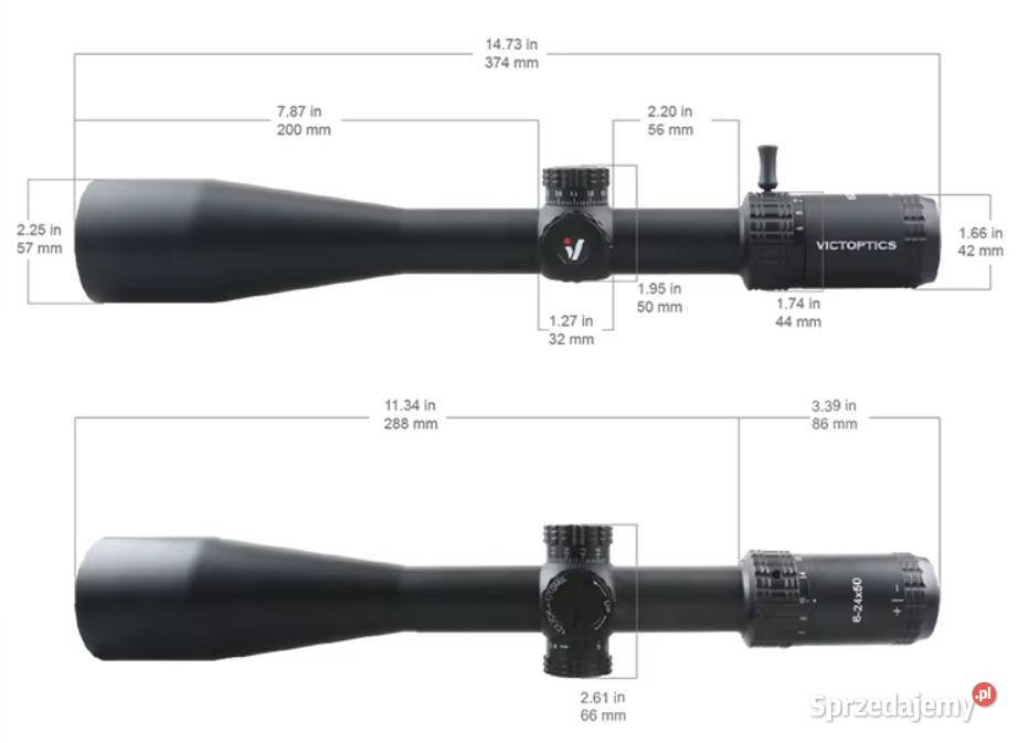 VICTOPTICS nowa luneta celownicza 624X50 mazowieckie Izabelin C sprzedam