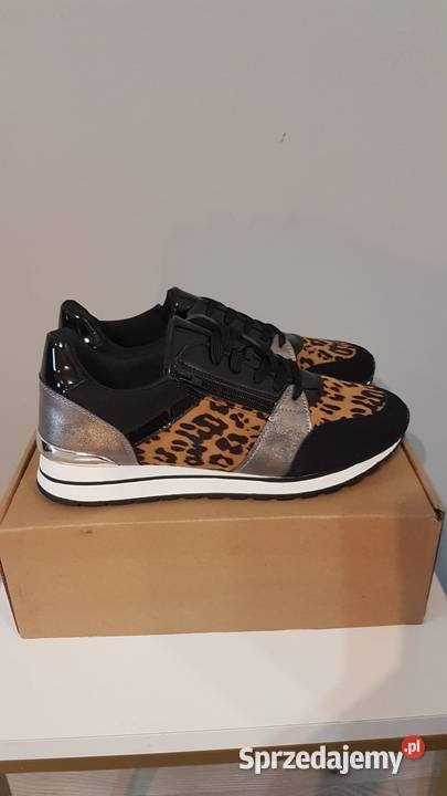 Sneakersy damskie w panterkę Be Gold 40
