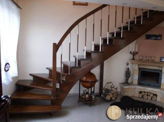 Schody drewniane wycinane CNC Buk Dąb Jesion małopolskie Sidzina sprzedam