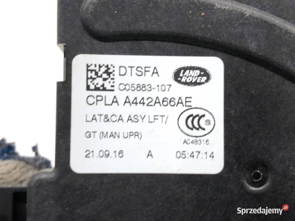 ZAMEK KLAPY TYŁ JAGUAR FPACE SUV CPLAA442A66AE osobowe Zamki, wkładki i kluczyki