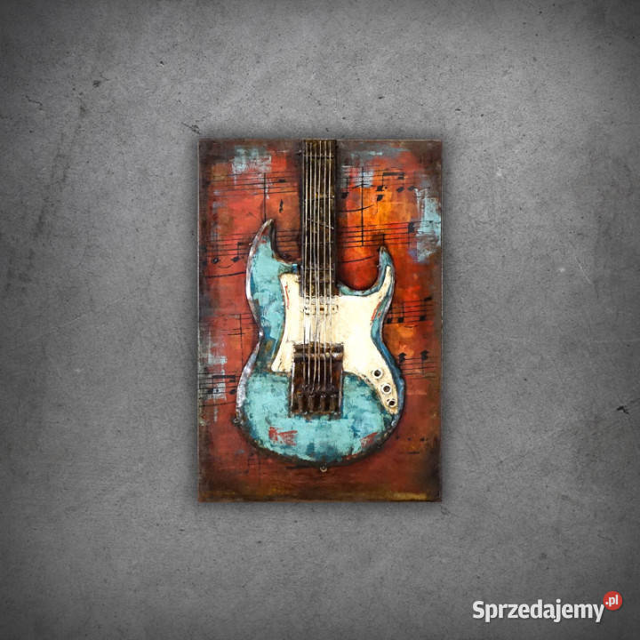Obraz metalowy 3D LOFT MUZYKA BLUES 40x60 inny kolor Chmielnik