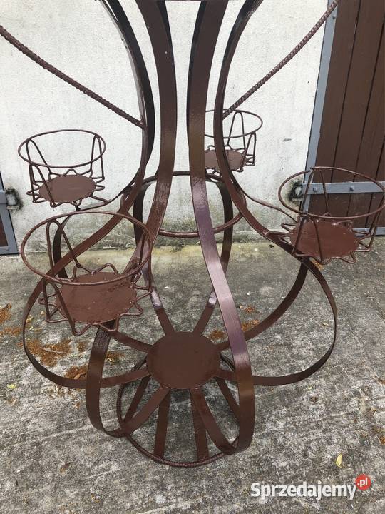 Kwietniki Stojaki na kwiaty 2 sztuki metalowe Kołobrzeg