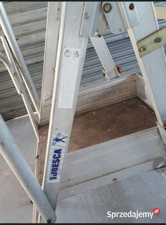 Drabina podestowa platforma robocza TUBESCA Drabiny Chojnów