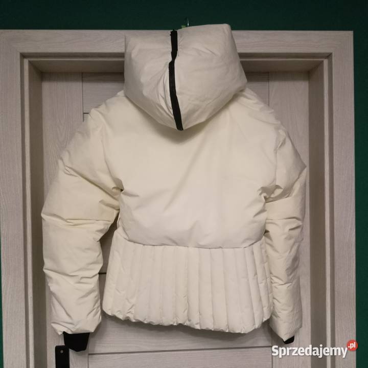 Kremowa kurtka puchowa PUFFER oversize M 38 ecru Bralin