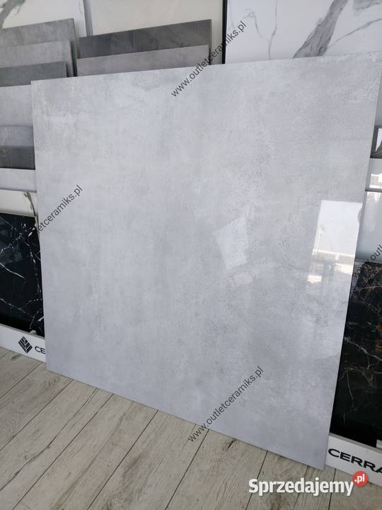 Płytki łazienkowe polerowane 120x120 beton Budownictwo i akcesoria sprzedam