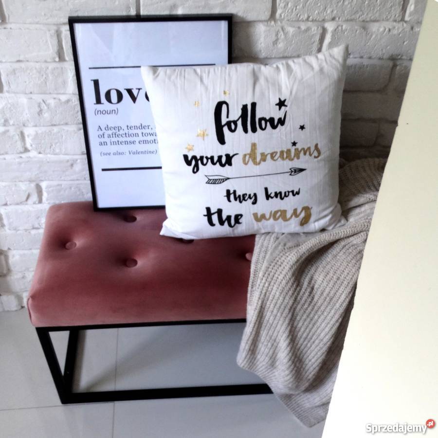 Loft ławka na metalowym stelażu konstrukcji łódzkie Łódź