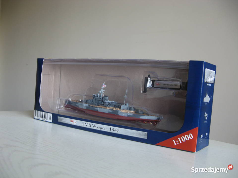 Brytyjski pancernik HMS Warspite 11000Nowy Poznań sprzedam