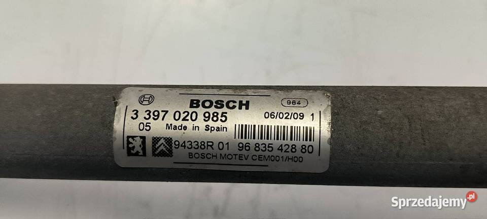 MECHANIZM WYCIERACZEK PRZÓD PEUGEOT 308 CC Lipno