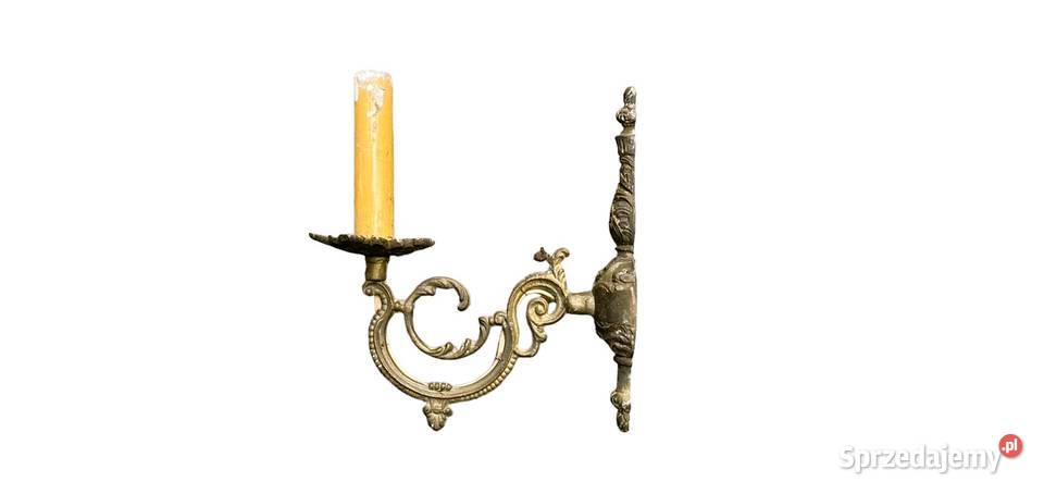 Zabytkowy mosiężny kinkiet Warszawa sprzedam