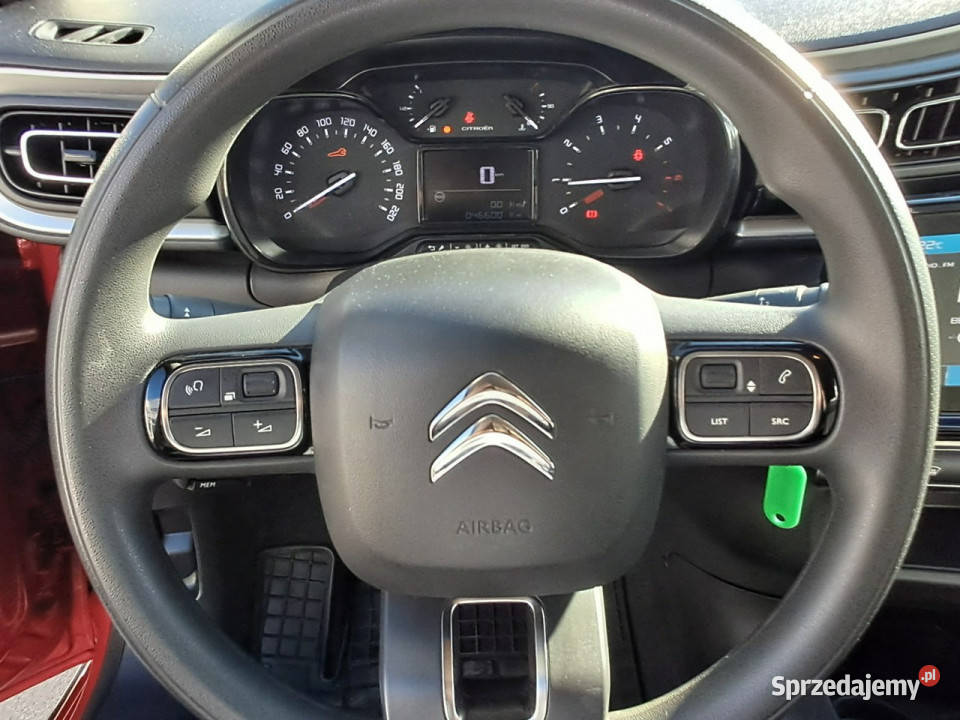 Citroen C3 12 83 Salon Polska III 2016 czerwony Ostrołęka sprzedam