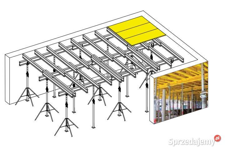 Gotowy zestaw szalunku stropowego 100m2 podpory Opole