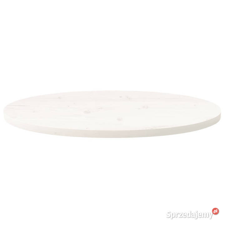 Blat stołu biały 80x40x25 lite drewno sosnowe Warszawa