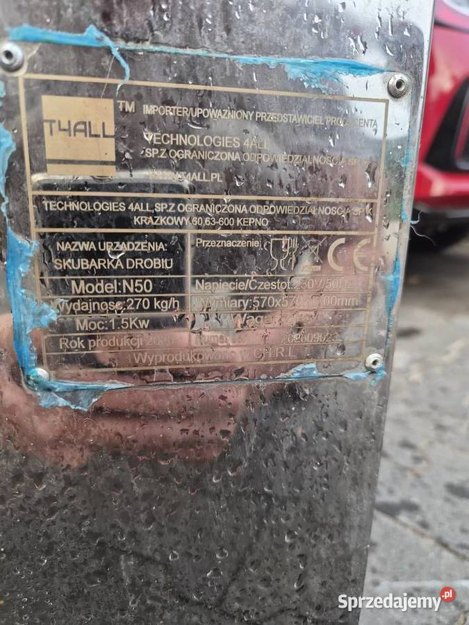 Skubarka do kur kaczek drobiu N50 Wrocław