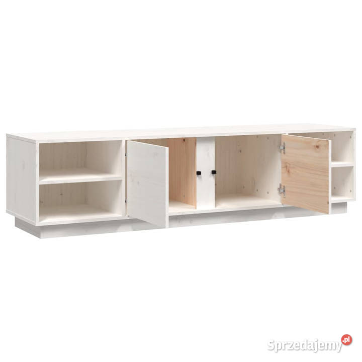 Szafka pod telewizor biała 156x40x40 lite drewno Warszawa