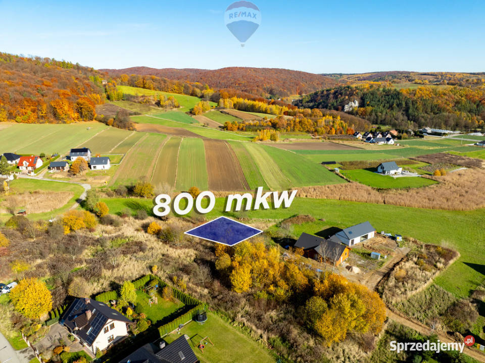 Budowlana działka w Siedlcu Krzezowice 800mkw 28m Siedlec