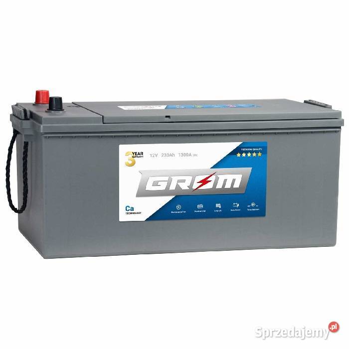 Akumulator GROM Premium 230Ah 1300A EN LEWY PLUS Ostrowiec Świętokrzyski