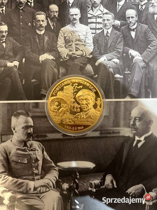 Złota moneta powstanie Warszawskie Numizmatyka sprzedam