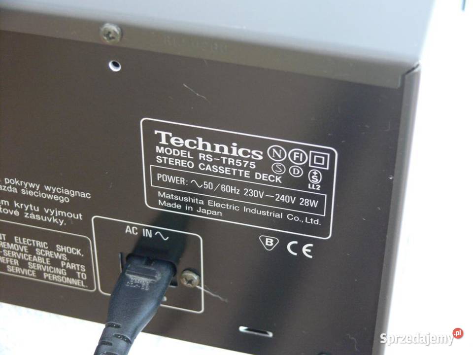 Magnetofon Technics RSTR 575 sprawny i ładny Jasło