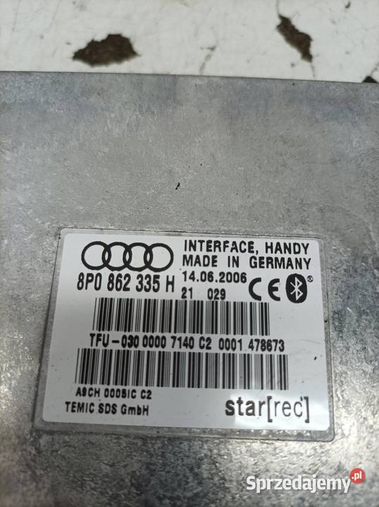 WZMACNIACZ KOMPLET 8E0035456C 8P0862335H Audi A4 Rok produkcji 2006 Wyposażenie elektryczne
