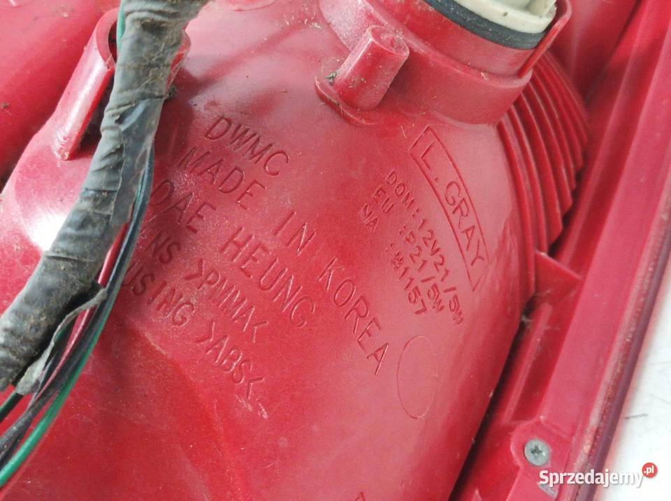 LAMPA TYŁ KOMPLET EU Chevrolet Rezzo I 20002008 osobowe świętokrzyskie