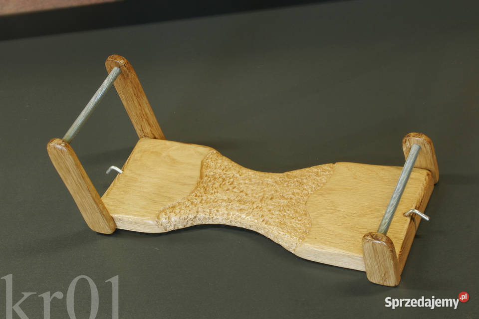 Krosno drewniane dębowe małe zdobione krosno do Biżuteria - półprodukty