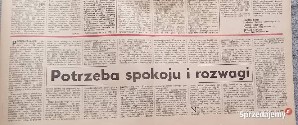 Trybuna Ludu 200 sobota niedziela 23 i 24 Koźminek
