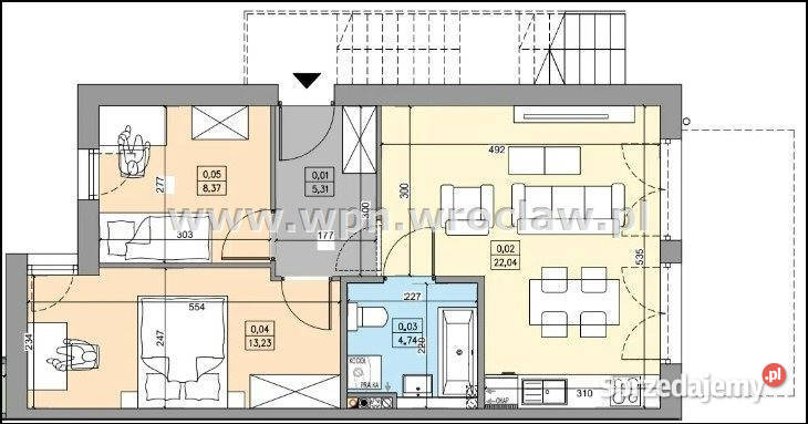 Sprzedaż mieszkania 5719m2 3pokojowe Wrocław