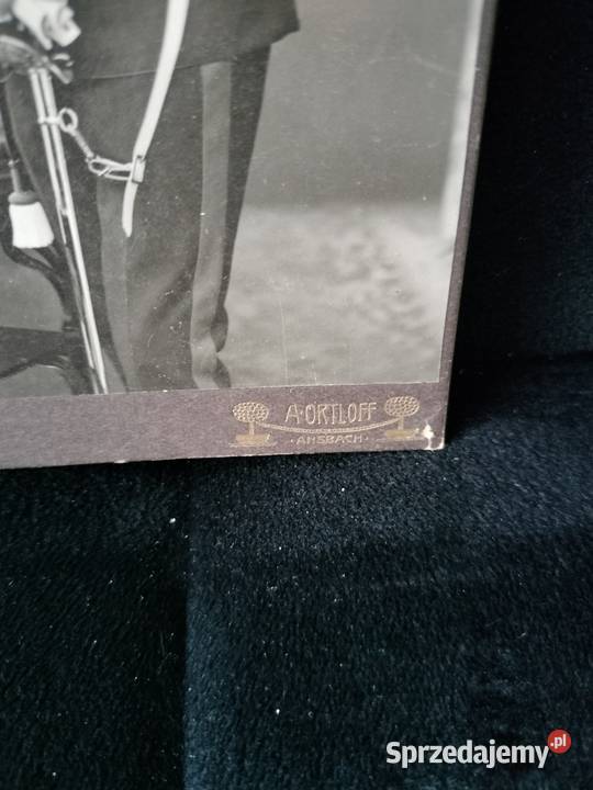 Stara fotografia kartonik ułan cesarstwo