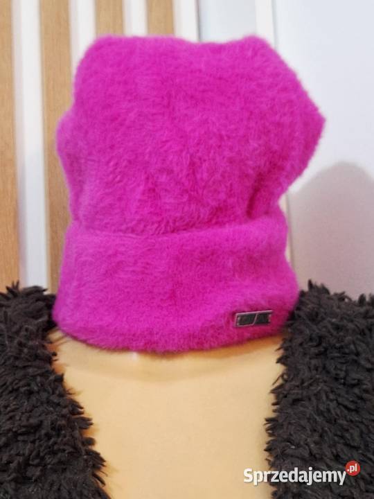 Czapka zimowa damska neon fuksja Braniewo