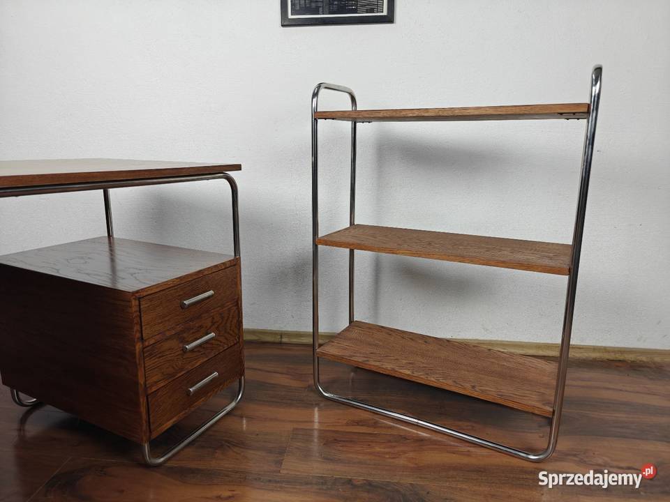 Regał pomocnik w stylu Bauhaus Dąb Chrom
Półki mazowieckie Warszawa
