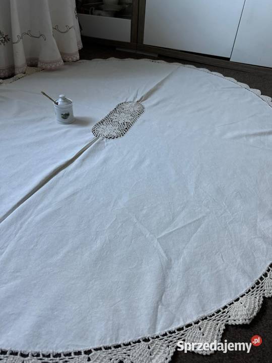 obrus owalny szydełkowy rękodzieło Zabrze