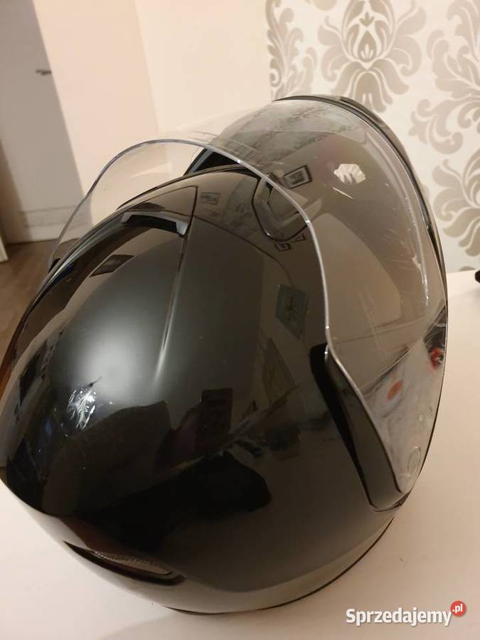 Kurtka L spodnie 42 kask S skóra czarne motocykl Łódź