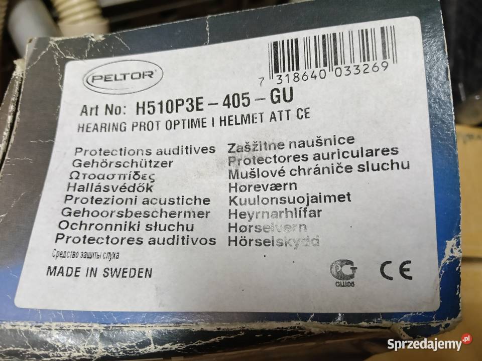 Nauszniki nahełmowe 3M Peltor OPTIME I H510P3 Pozostałe łódzkie Łódź
