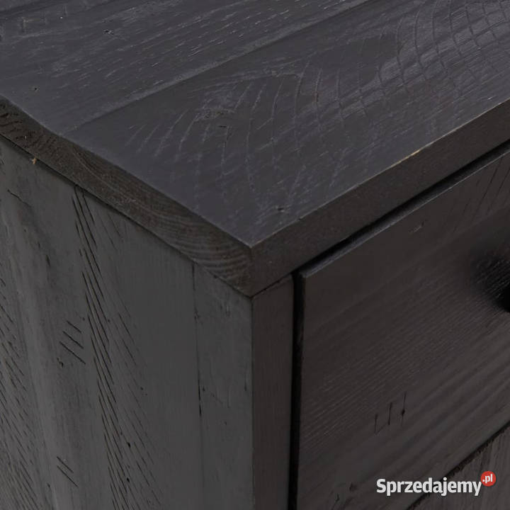 Szafka czarna 110x35x70 lite drewno sosnowe mazowieckie Warszawa