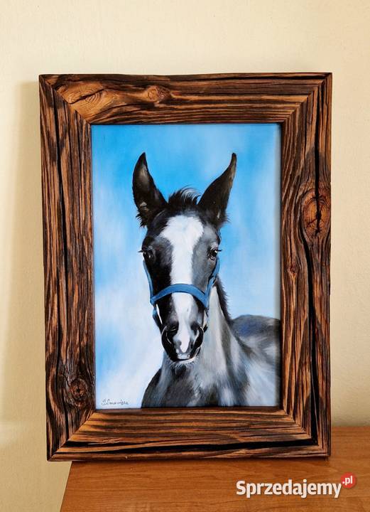 Portret na zamówienie obraz farbami olejnymi Malarstwo Warszawa sprzedam