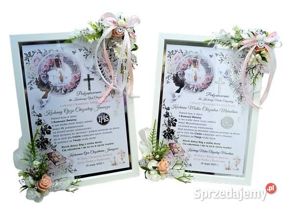 Podziękowania STOJĄCE RAMKI 3D do POWIESZENIA