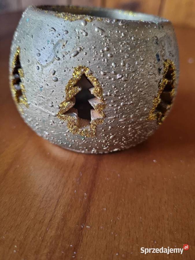 Złoty Świecznik Lampion na tealighty Warszawa