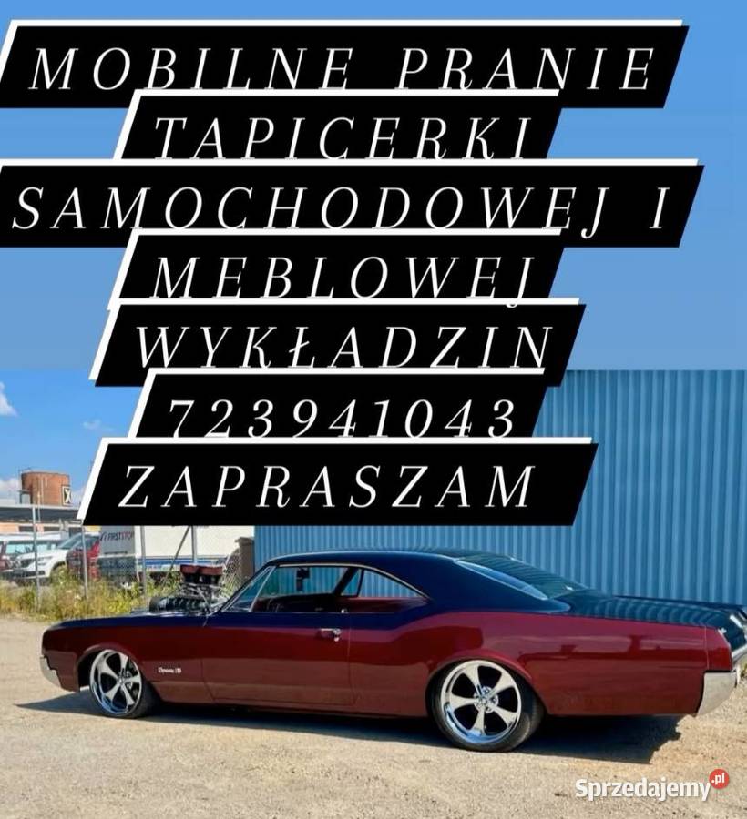 MOBILNE PRANIE TAPICERKI SAMOCHODOWEJ MEBLOWEJ Pranie dywanów, wykładzin, tapicerki