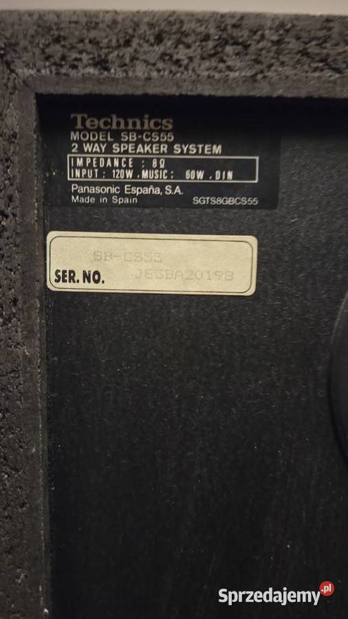 Kolumny Technics SB CS55 piekne 100 sprawne śląskie Sosnowiec